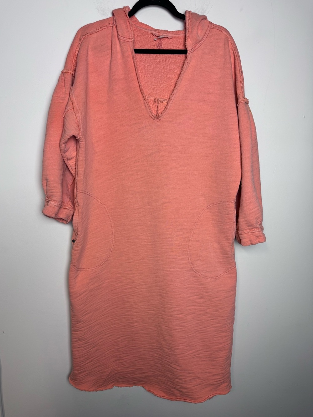 FP Movement Hooded Maxi Sweatshirt dress tangerine